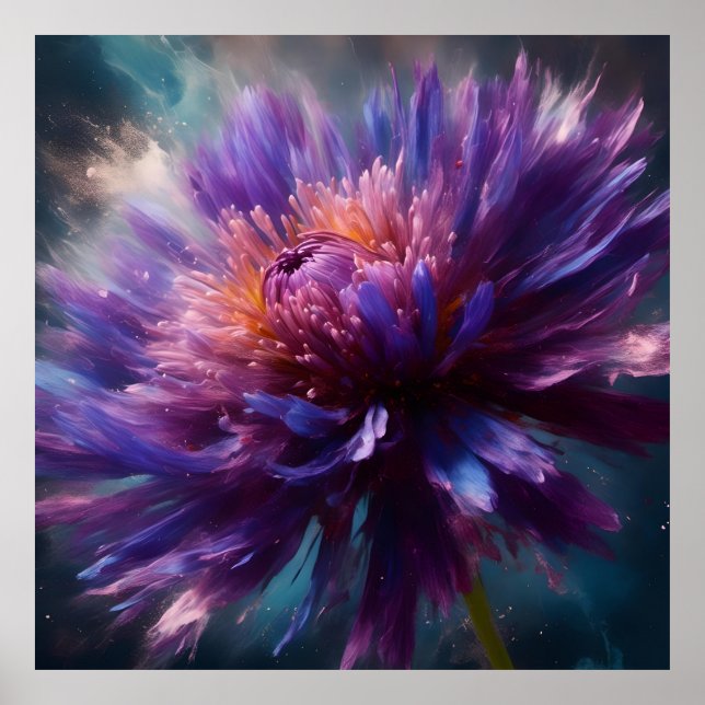 Póster Asombroso Aster Blossom (Frente)
