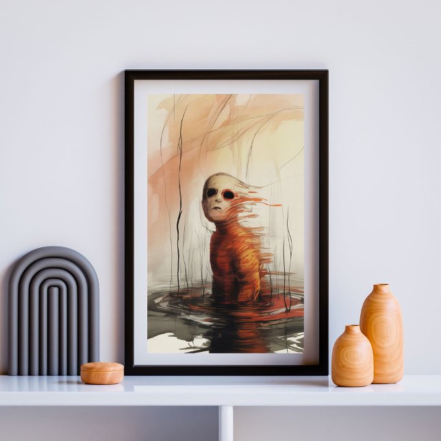 Póster Asombroso descenso - Surrealista expresionista del (Subido por el creador)