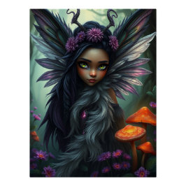Póster Asombroso Fairy Art de Feathered