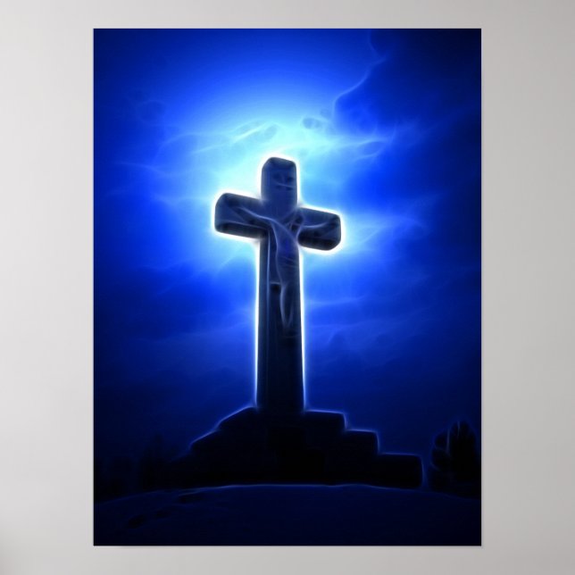 Póster Asombroso Jesús Crucifixión (Frente)