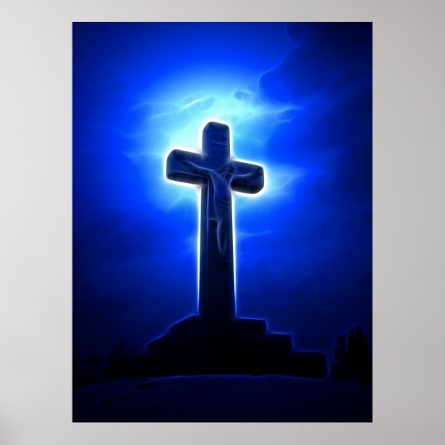 Póster Asombroso Jesús Crucifixión (Frente)