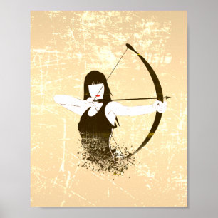 Póster Aspecto angustiado de Archer femenino