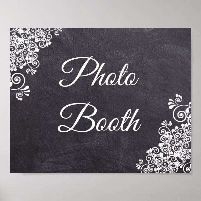 Póster Aspecto de la placa de Rótulo de boda (Frente)