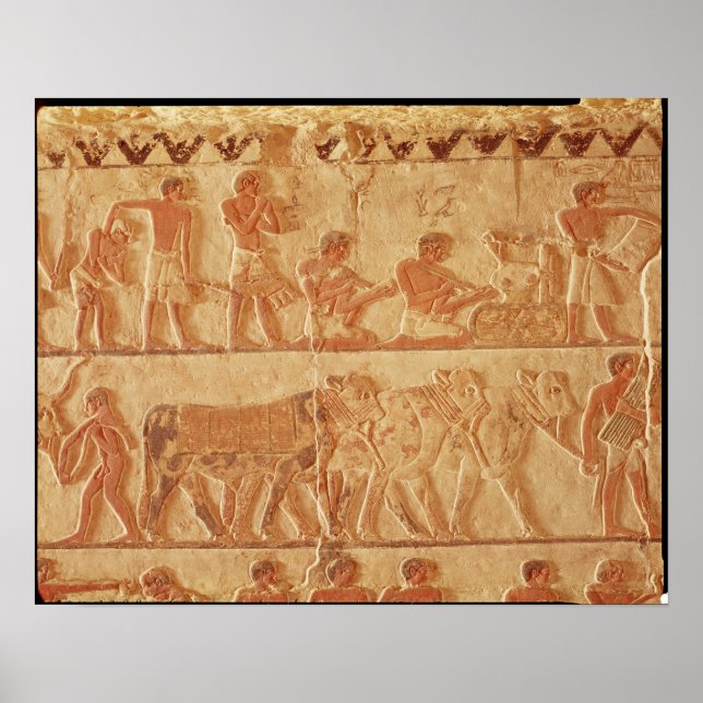 Póster Aspecto del relieve pintado (Frente)