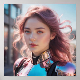 Póster Aspecto intencionado y fondo borroso