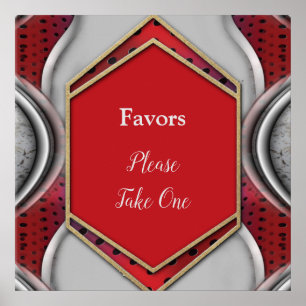 Póster Aspecto moderno y audaz de textura gris 3D metálic