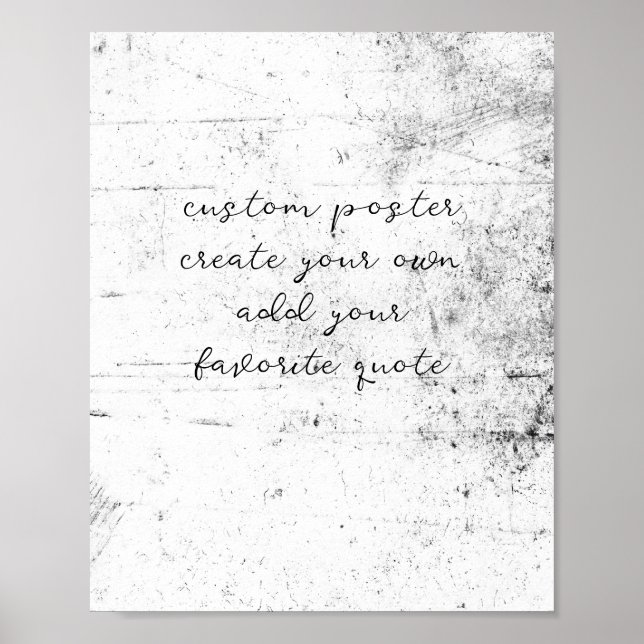 Póster aspecto vintage de grunge angustiado añadir texto (Frente)