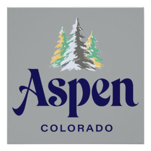 Póster Aspen Colorado Estados Unidos
