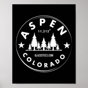 Póster Aspen Colorado - Gran Bosque de Montaña