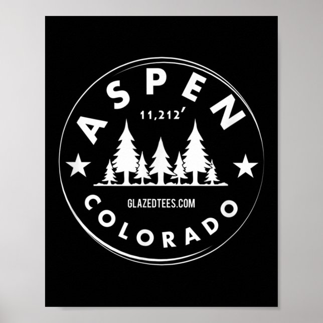 Póster Aspen Colorado - Gran Bosque de Montaña  (Frente)