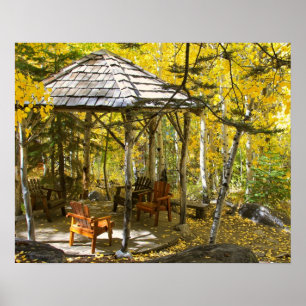 Póster "Aspen Hideaway" Gazebo, Autumn