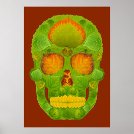 Póster Aspen Leaf Skull 10