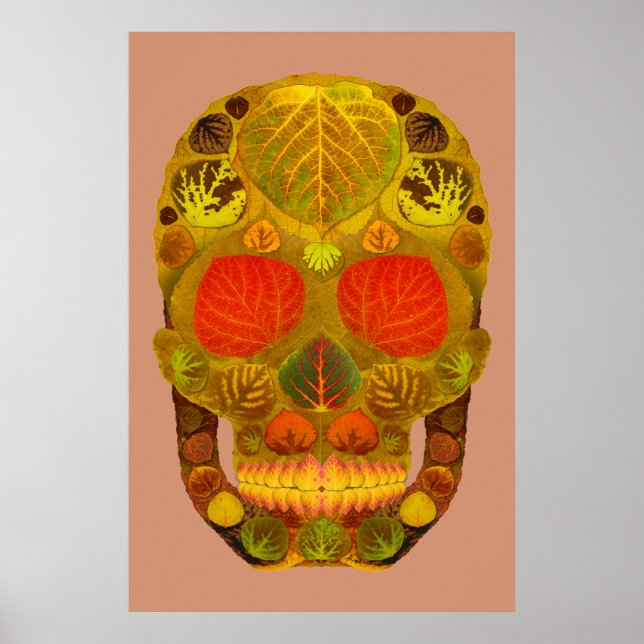 Póster Aspen Leaf Skull 12 (Frente)