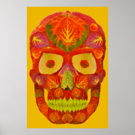 Póster Aspen Leaf Skull 16