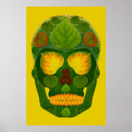 Póster Aspen Leaf Skull 9