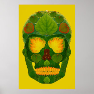 Póster Aspen Leaf Skull 9