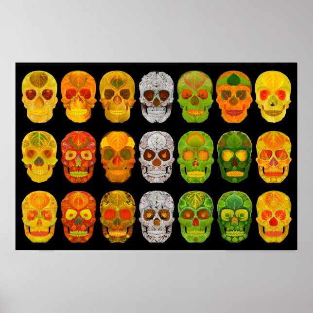 Póster Aspen Leaf Skull Poster 2018 (Frente)