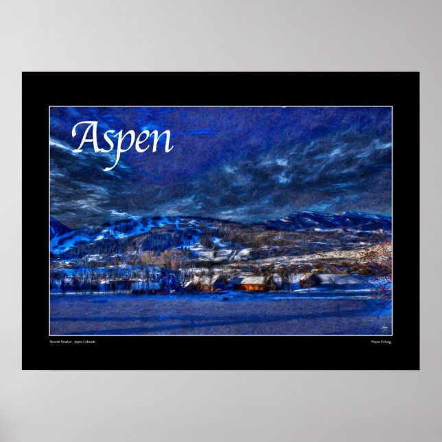 Póster Aspen Poster - Moonlit Meadow (Frente)
