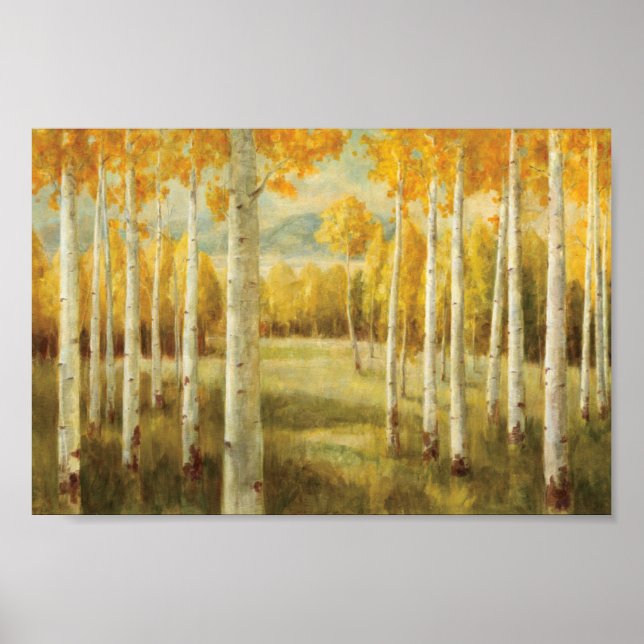 Póster Aspens en otoño (Frente)