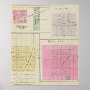 Póster Aspérula, Tregola, Ogallah, Collyer, Kansas
