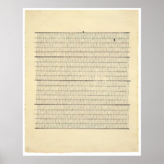 Póster aspiración 1960 - Agnes Martin