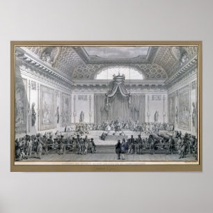 Póster Assemblee des Notables Presided over by Louis