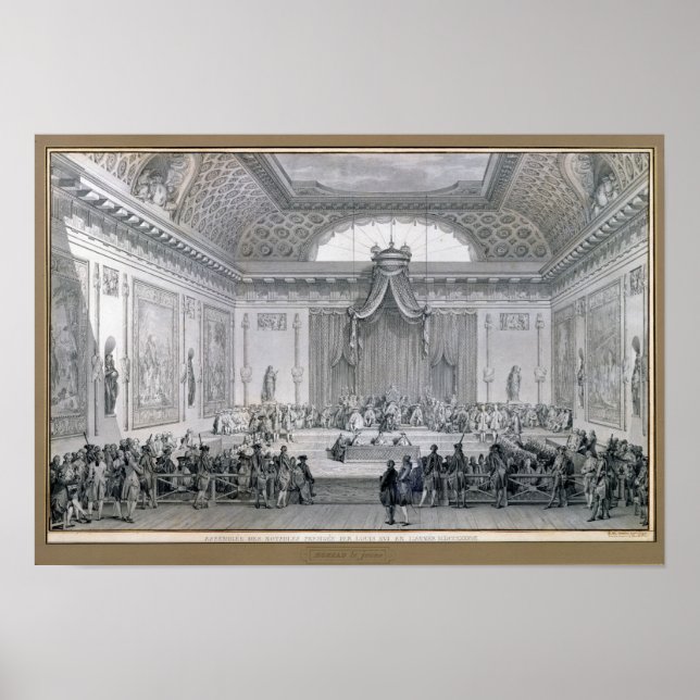 Póster Assemblee des Notables Presided over by Louis (Frente)