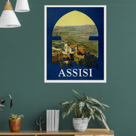 PÓSTER ASSISI ITALY VINTAGE POSTER