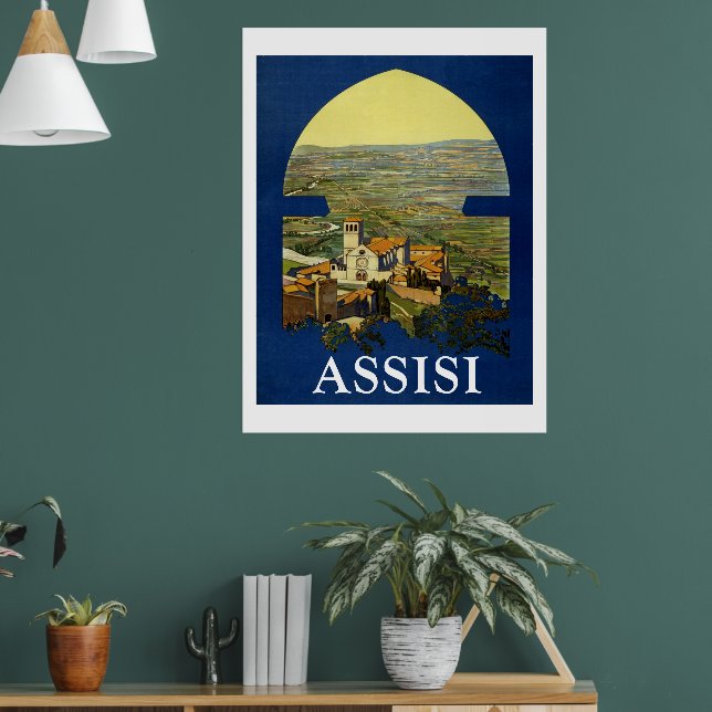 Póster Assissi Vintage Travel (Salón 1)