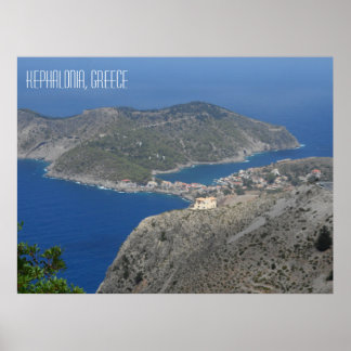 Póster Assos Village Kefalonia Isla Griega Grecia