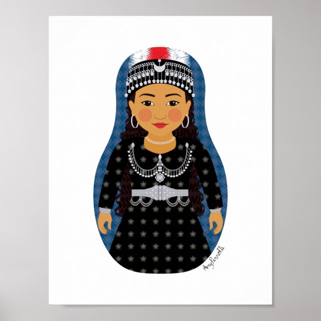 Póster Assyrian Matryoshka Poster (Frente)
