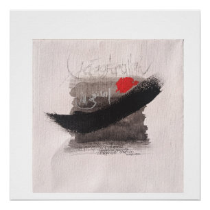 Póster ASTAGFIRULLAH caligrafía minimalista wabi sabi
