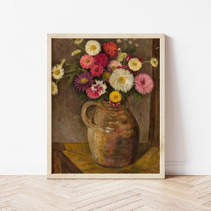 Póster Asters and Zinnias   Tadeusz Makowski