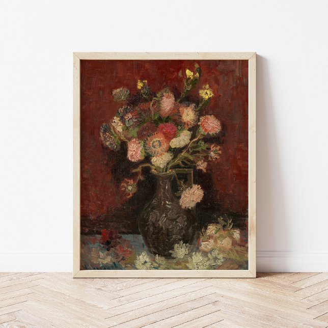 Póster Asters chinos y gladiolos | Vincent van Gogh (Subido por el creador)