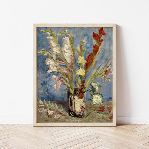 Póster Asters de Gladioli y China   Vincent van Gogh
