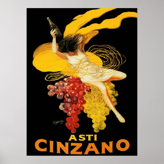 Póster Asti Cinzano por Cappiello Poster (Frente)