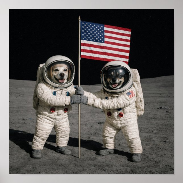 Póster "Asto-Dogs" (Frente)