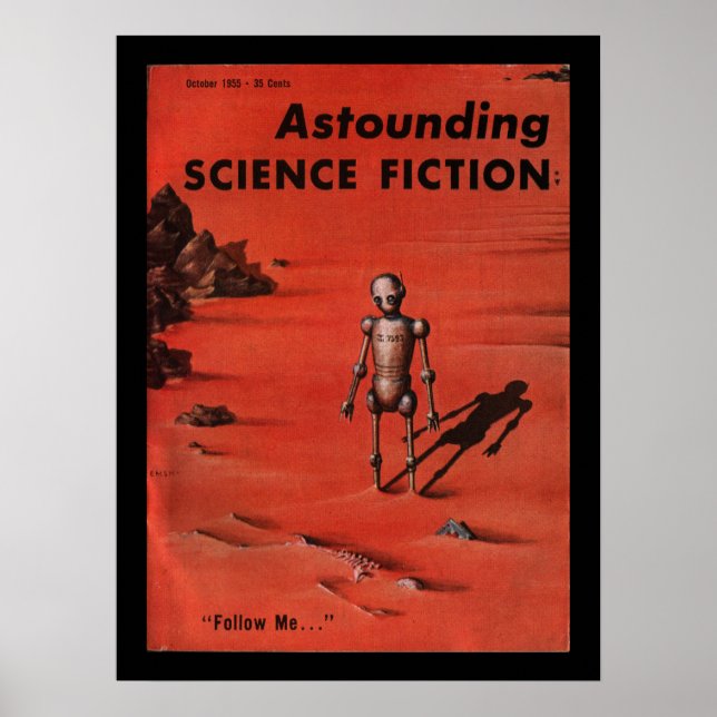 Póster Astounding - 1955.10_Pulp Art (Frente)