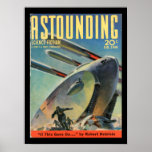 Póster Astounding Science Fiction_ February 1940_Pulp Art<br><div class="desc">Talk about a blast from the past. Looking for vintage pulp magazine covers? We’ve got your back. Indulge in your vintage pulp art passion via our large assortment of pulp fiction art. Pulp Art features a variety of pulp covers from yesteryear. This product features Astounding Science Fiction_ February 1940_Pulp Art...</div>