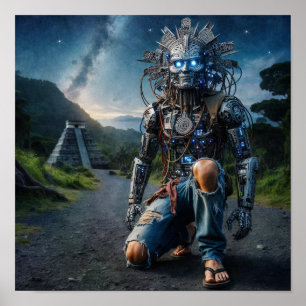 Póster Astral Blue Jeans Warrior