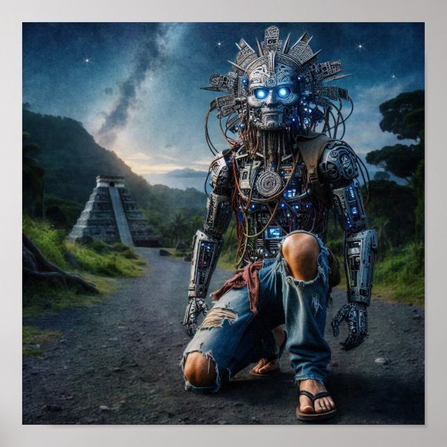 Póster Astral Blue Jeans Warrior (Frente)