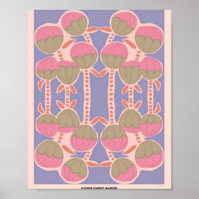Póster Astrid Wilson Mercado de Flores Nairobi (Frente)