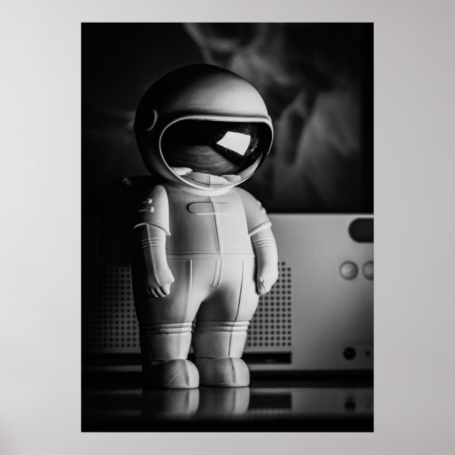 Póster Astro Buddy de B&W (Frente)