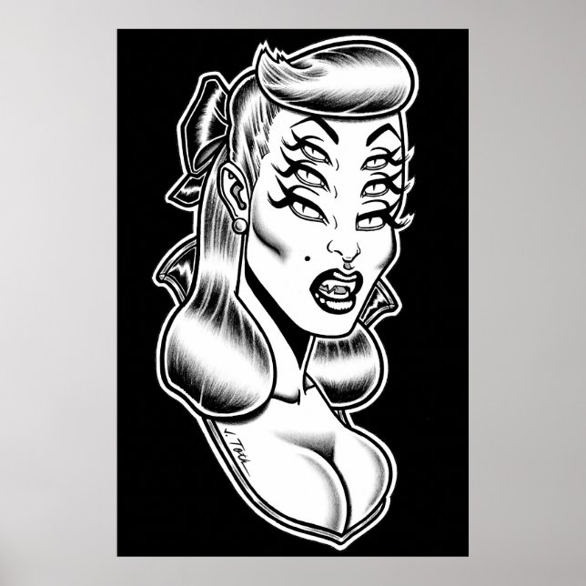 Póster Astro-Creeps™/Candy La Vamp™ (Frente)