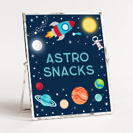 Póster Astro toma planetas astronautas astronautas espaci