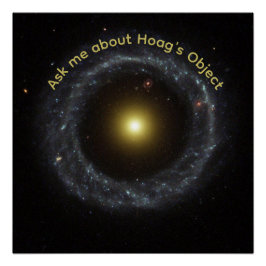 Póster Astrofísico Pregúntame Sobre el Objeto de Hoag