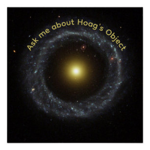 Póster Astrofísico Pregúntame Sobre el Objeto de Hoag