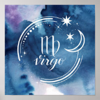 Astrología acuarela - Virgo