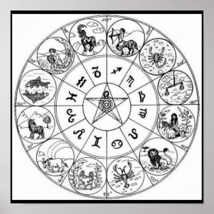 Póster Astrología/Divination-3 del Poster-Vintage