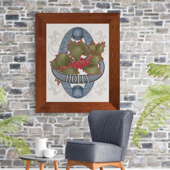 Póster Astrología floral y Poster mágico - Holly (Subido por el creador)